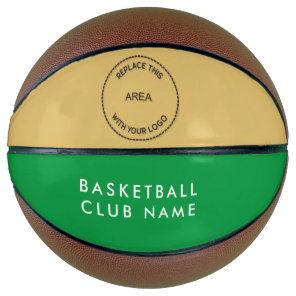 Basketball Club Name Logo Green Gold or Any Color
