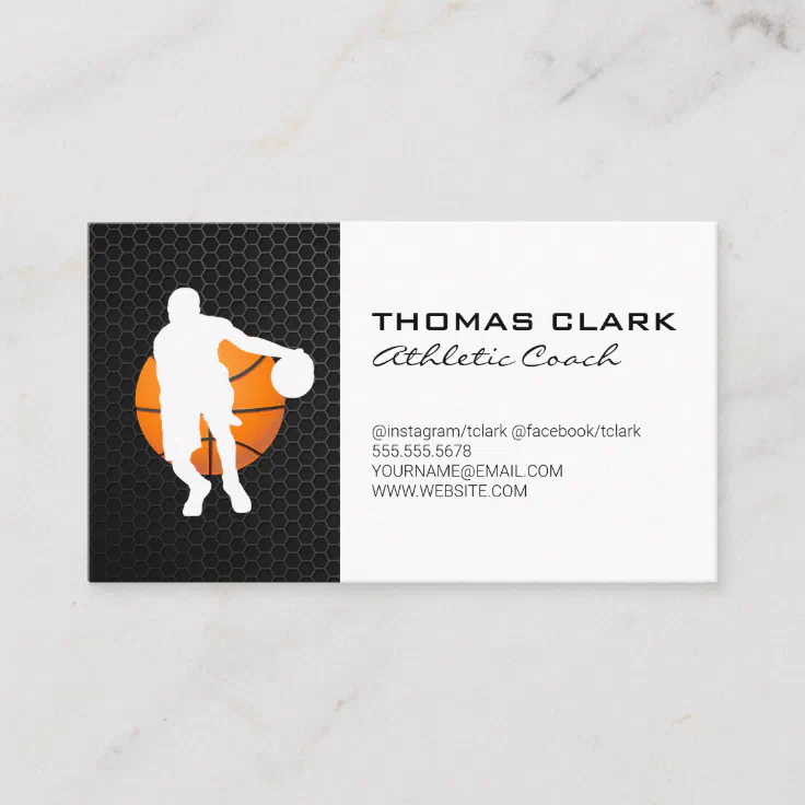 Basketball Coach Athletic Coach Business Card Zazzle