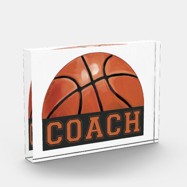 Basketball Coach Award (Left)