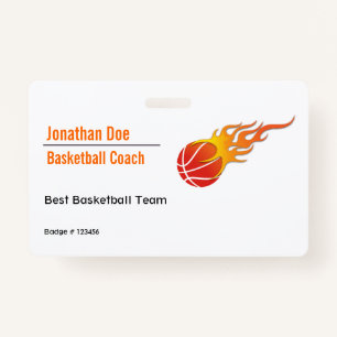 Basketball Coach Badge
