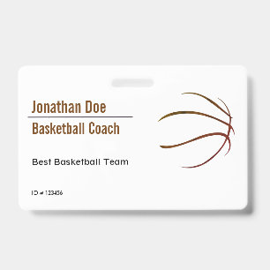 Basketball Coach Badge