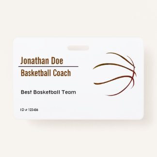 Basketball Coach Badge