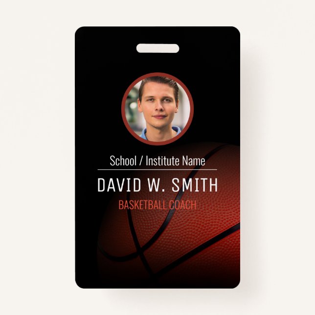 Basketball Coach Badge (Front)
