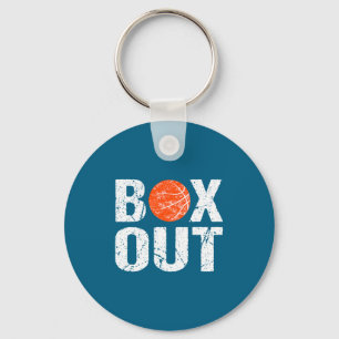 Basketball Coach Box Out Saying Novelty Gift _1 Keychain