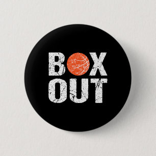 Basketball Coach  Box Out Saying Novelty  Gift Button