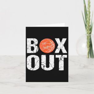 Basketball Coach Box Out Saying Novelty Gift  Card