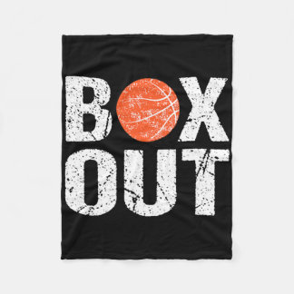 Basketball Coach Box Out Saying Novelty Gift Fleece Blanket