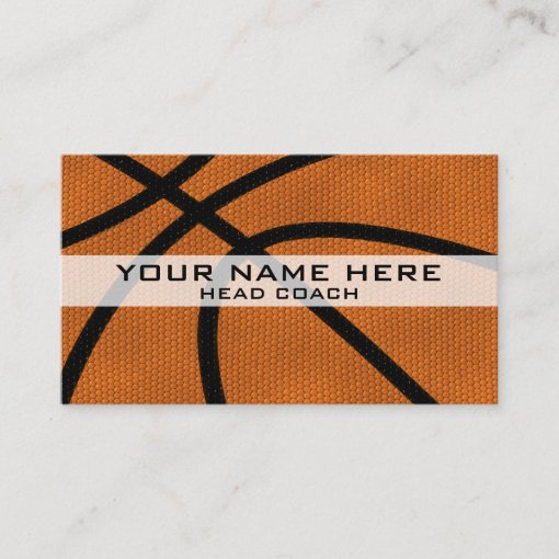 Basketball Coach Business Card Zazzle