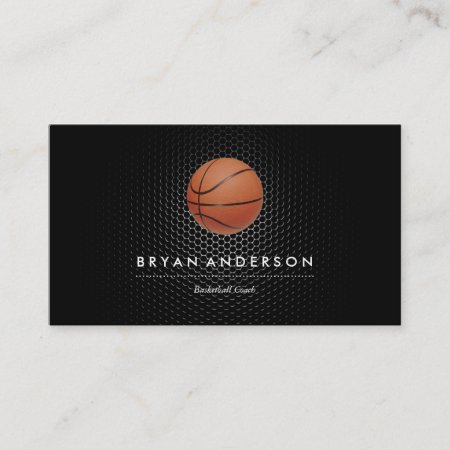Basketball Coach Business Card