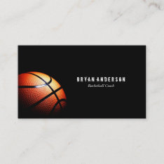 Basketball Coach Business Card at Zazzle