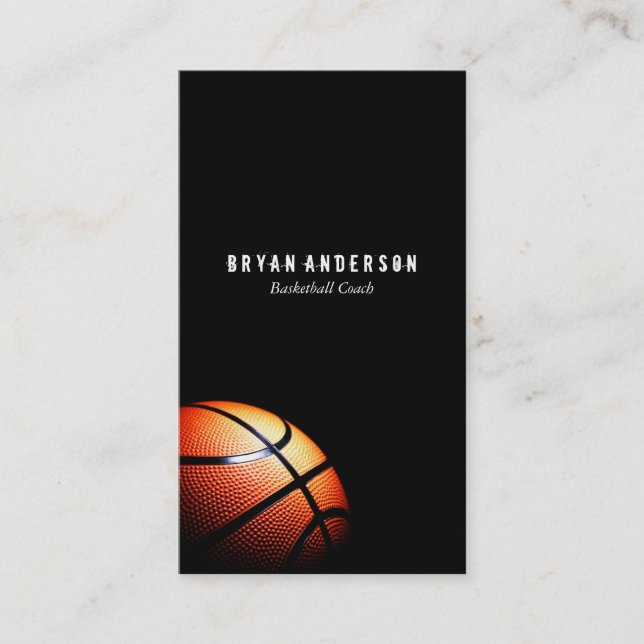 Basketball Coach Business Card (Front)