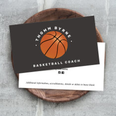 Basketball Coach  Business Card at Zazzle