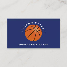 Basketball Coach  Business Card at Zazzle