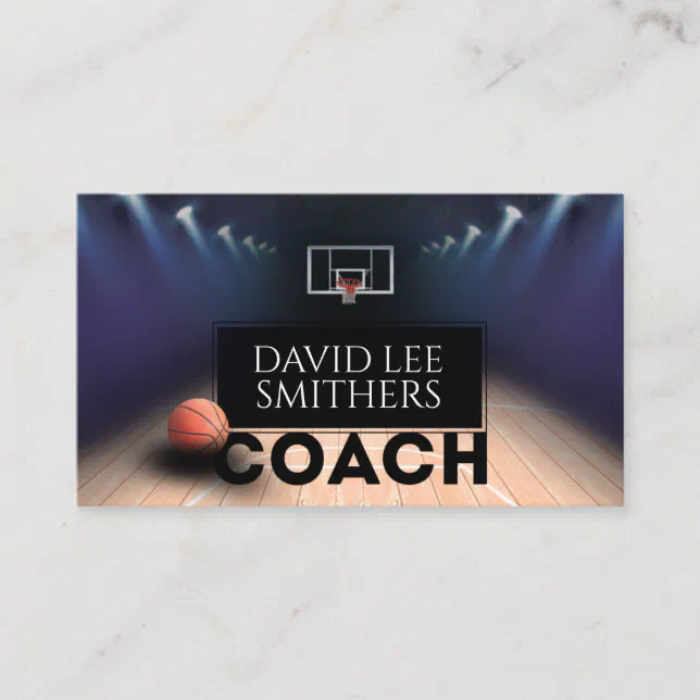 Basketball Coach Business Card Zazzle