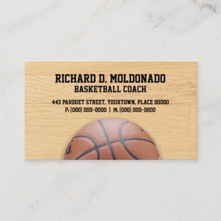 Basketball Coach Business Card