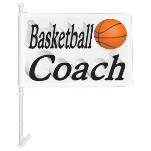 Basketball Coach Car Flag