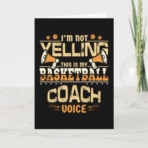 Basketball Coach Card