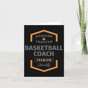 Basketball Coach Card