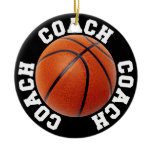 Basketball Coach Ceramic Ornament