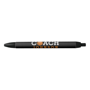 Basketball Coach Custom Name Black Pen