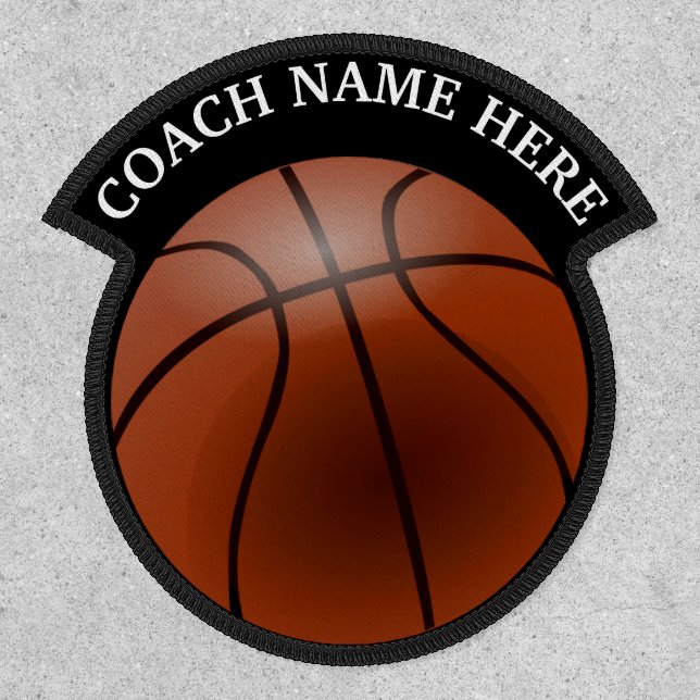 Basketball  Coach Custom Personalized Patch (Front)