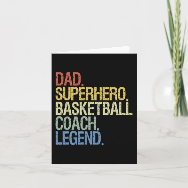 Basketball coach dad  card (Front)