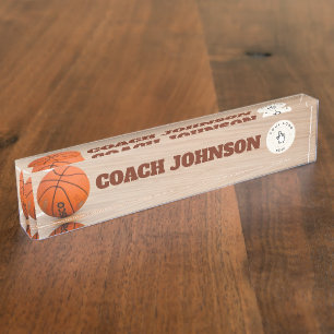 Basketball Coach Desk Name plate