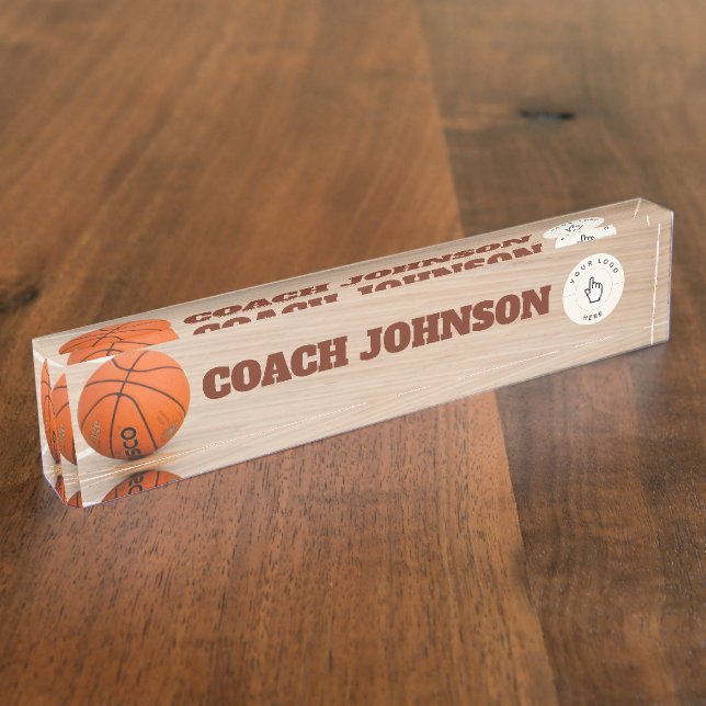 Basketball Coach Desk Name plate (Side)