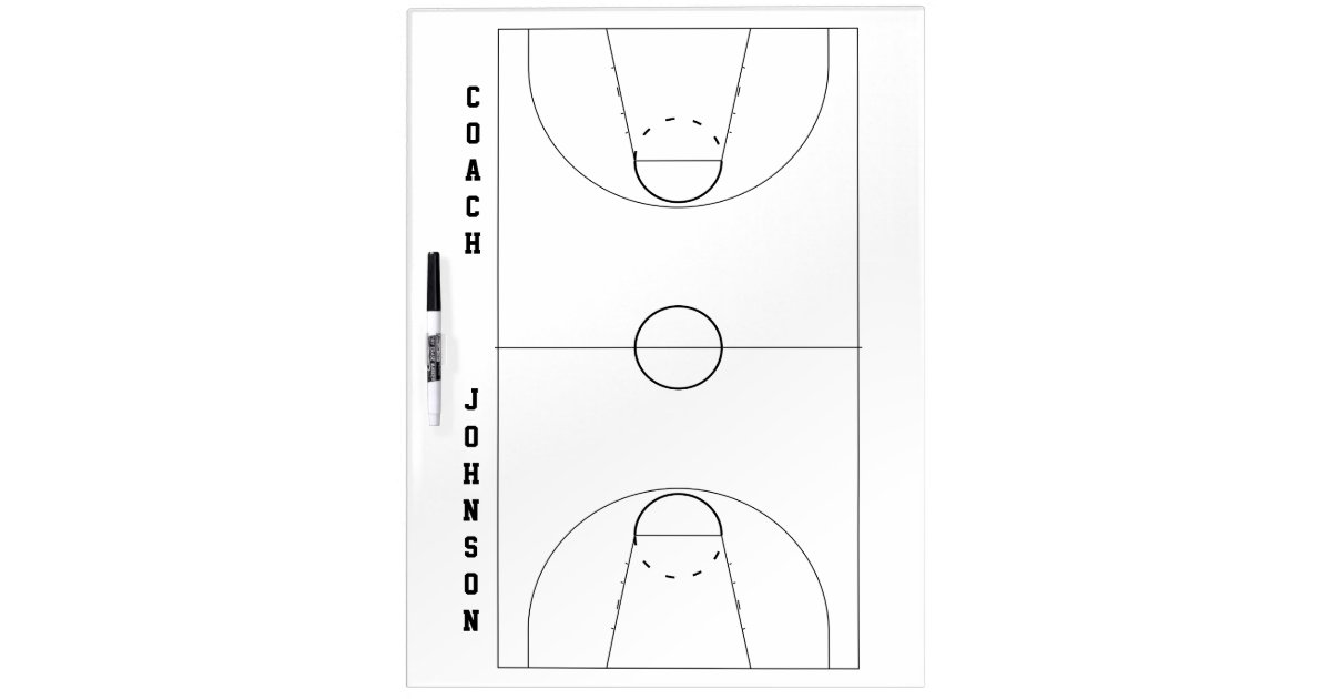 Basketball Coach Dry Erase Board Zazzle