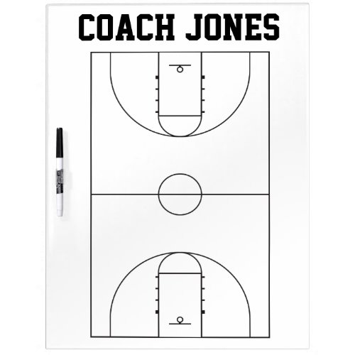Basketball Coach Dry Erase Board