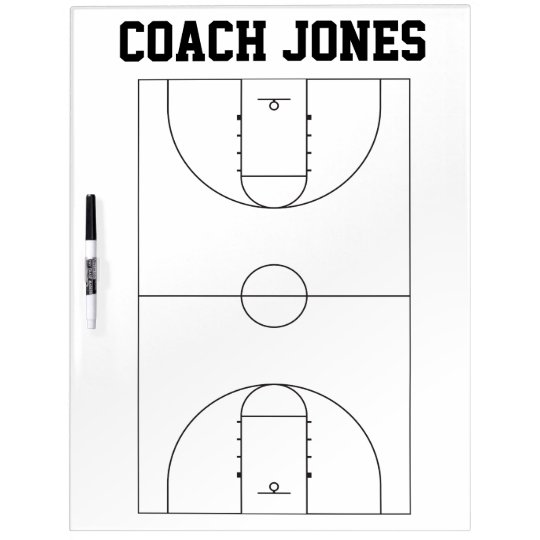 Basketball Coach Dry Erase Board | Zazzle.com