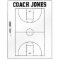 Basketball Coach Dry Erase Board