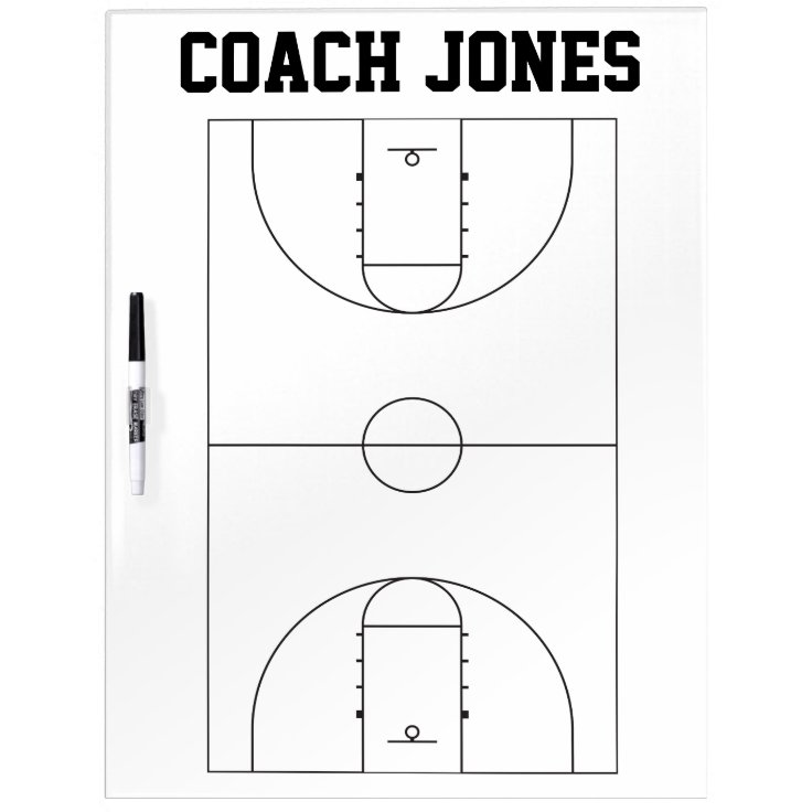 Basketball Coach Dry Erase Board Zazzle
