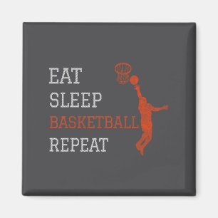 Basketball Coach Eat Sleep Basketball Repeat Baske Magnet