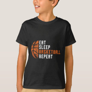 Basketball Coach Eat Sleep Basketball Repeat Baske T-Shirt