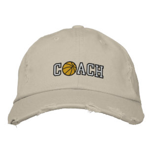 Basketball Coach Embroidered Baseball Cap