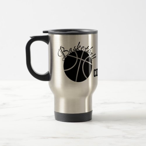 Basketball Coach etc SRF Travel Mug