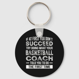 Basketball Coach Gift Fun Thank You Gift Keychain