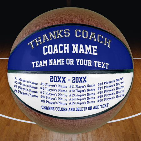 Basketball Coach Gifts, Personalized Basketball