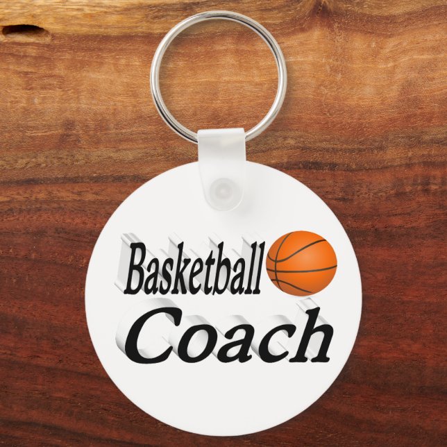 Basketball Coach  Keychain (Front)