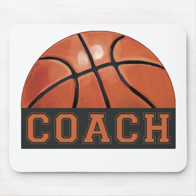 Basketball Coach Mouse Pad (Front)