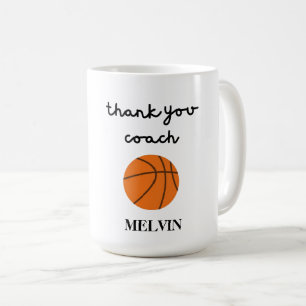 Basketball Coach Mug, Sports Gift, Thank You Gift, Coffee Mug