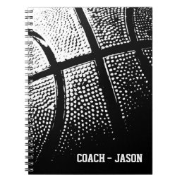 Basketball coach notebook journal | Personalized