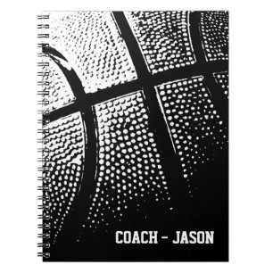 Basketball coach notebook journal   Personalized