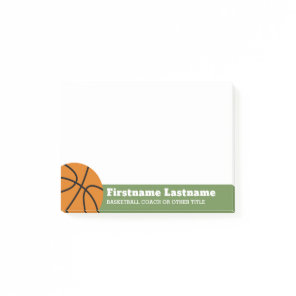 Basketball Coach or Physical Education Teacher Post-it Notes