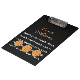 Basketball Coach Personalized Clipboard
