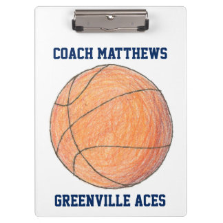 Basketball Coach Personalized Clipboard