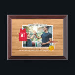 Basketball Coach Photo Award Plaque<br><div class="desc">Perfect gift for your Coach at the end of season. Show your coach how much you appreciate them and say Thank You with this personalized photo plaque. Designed for a basketball coach. Other themes are available in our store (soccer, hockey, basketball, etc). Add your custom wording to this design by...</div>