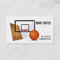 Basketball Coach / Player / Referee Business Card at Zazzle