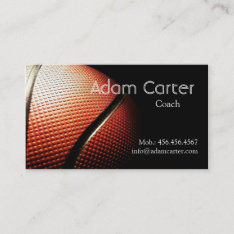 Basketball Coach Player Referee Club Sport School Business Card at Zazzle